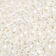 Miyuki seed beads 8/0 - Silverlined crystal 8-1